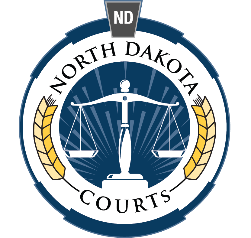 North Dakota Courts logo.